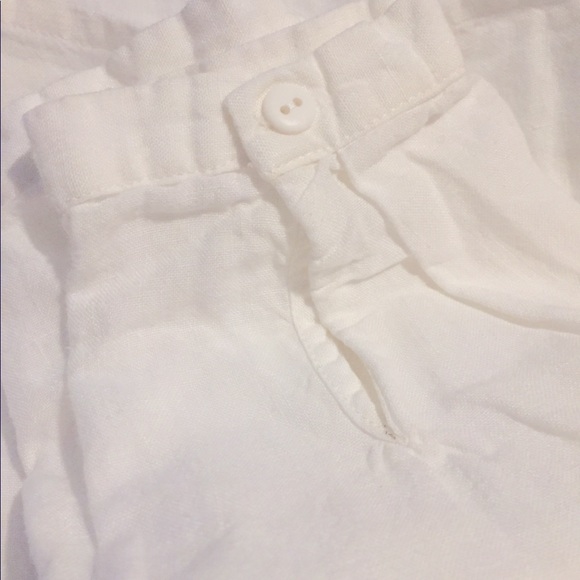 Son de Flor classic white Peter Pan linen top - Picture 4 of 4